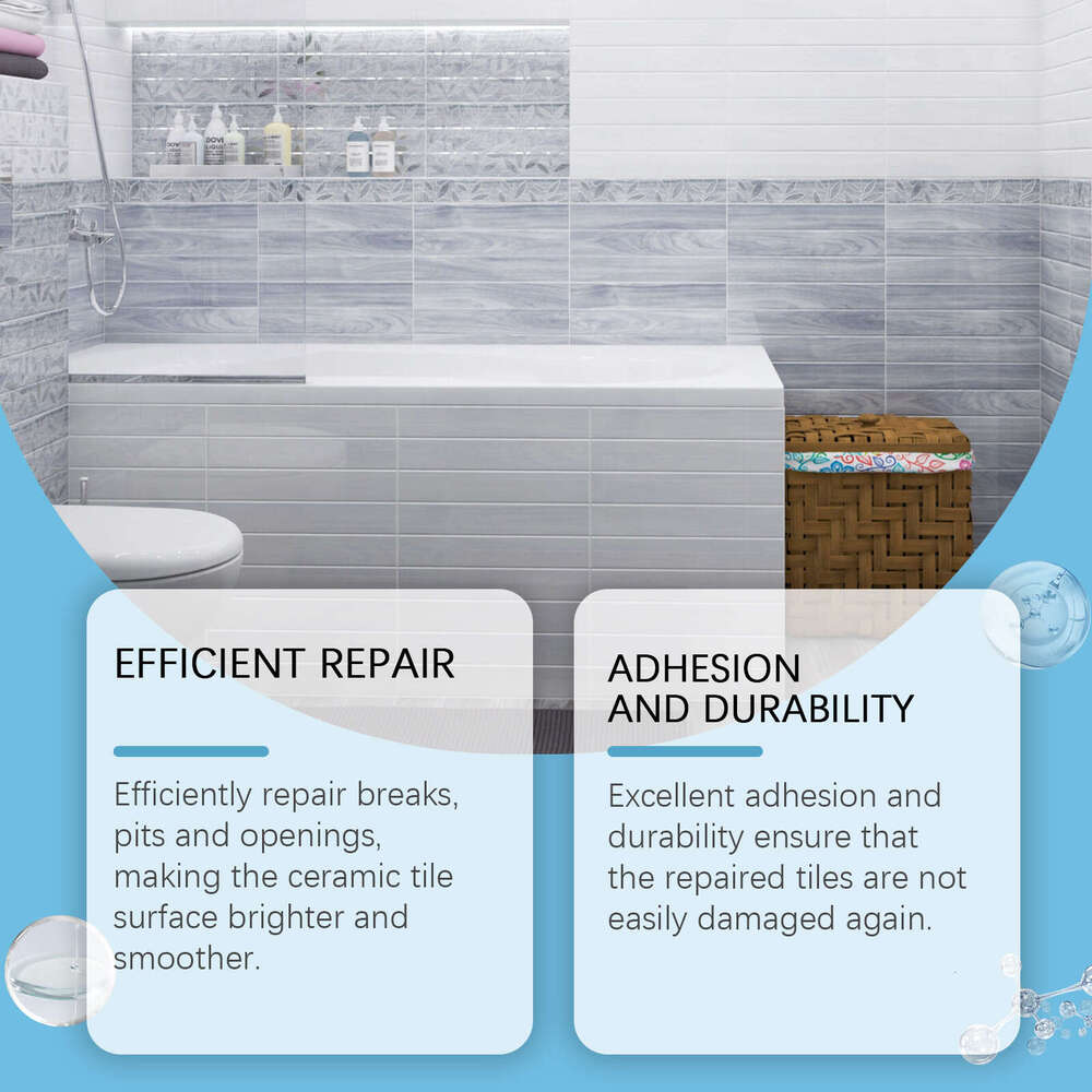 Ceramic Bathroom Kitchen Tile Waterproof Wear-resistant Craft Household Repair Paste S260202