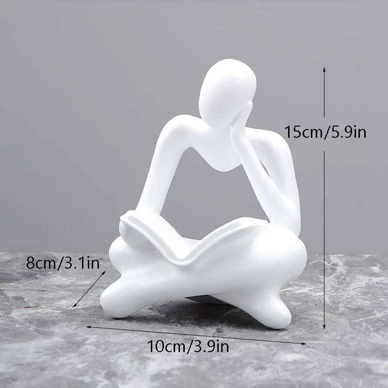 Vilead Nordic Abstract Reading Book Statue Resin Figurine Office Home Decoration Desktop Decor Handmade Crafts Sculpture Modern Y260202