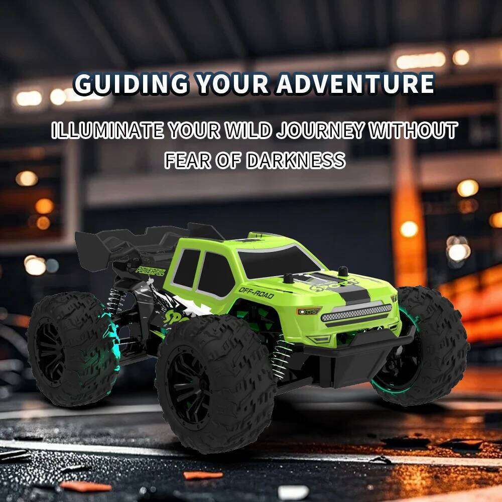 Rc High Speed with Light 2.4G Remote Control Racing Car Vehicle Truck 20KM/H Off-Road Climbing RC Toys for Kids Gift Y260131