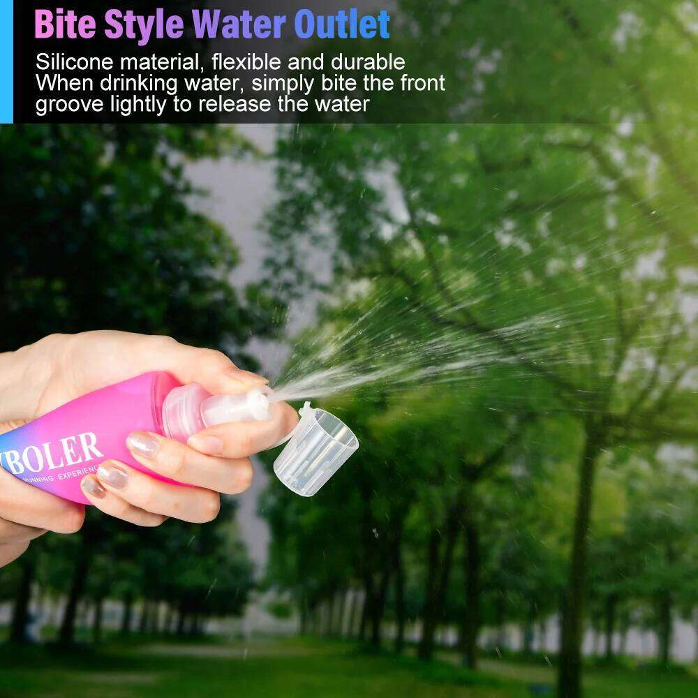 150ml TPU Outdoor Sport Folding Soft Flask Drink Bottle for Running Camping Hiking Bicycle Fitness Water Bag Z260202