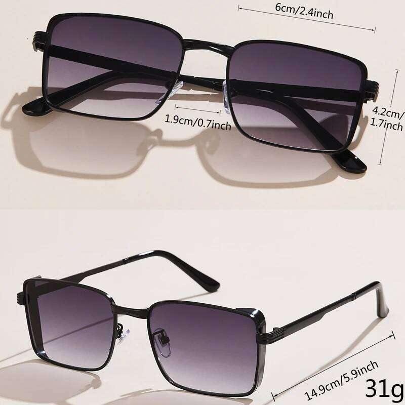 Classic Square Steampunk Sunglasses Luxury Brand Designer Men Women Retro Rectangle Punk Metal Frame Sun Glasses UV400 H260202