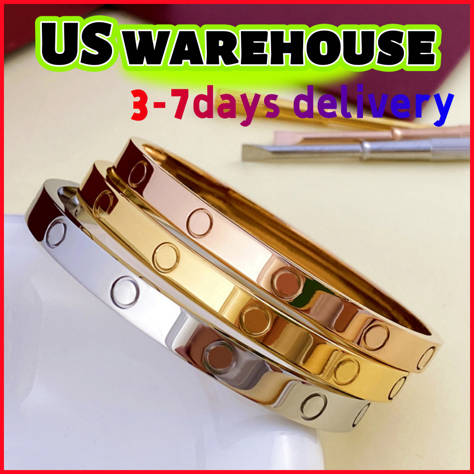 Designer Bracelet Luxury Bracelets Jewelry Charm Bangle Silver Gold Rose Stainless Steel Jewellery Colorfast Cuff Braclet Party Couple Friendship