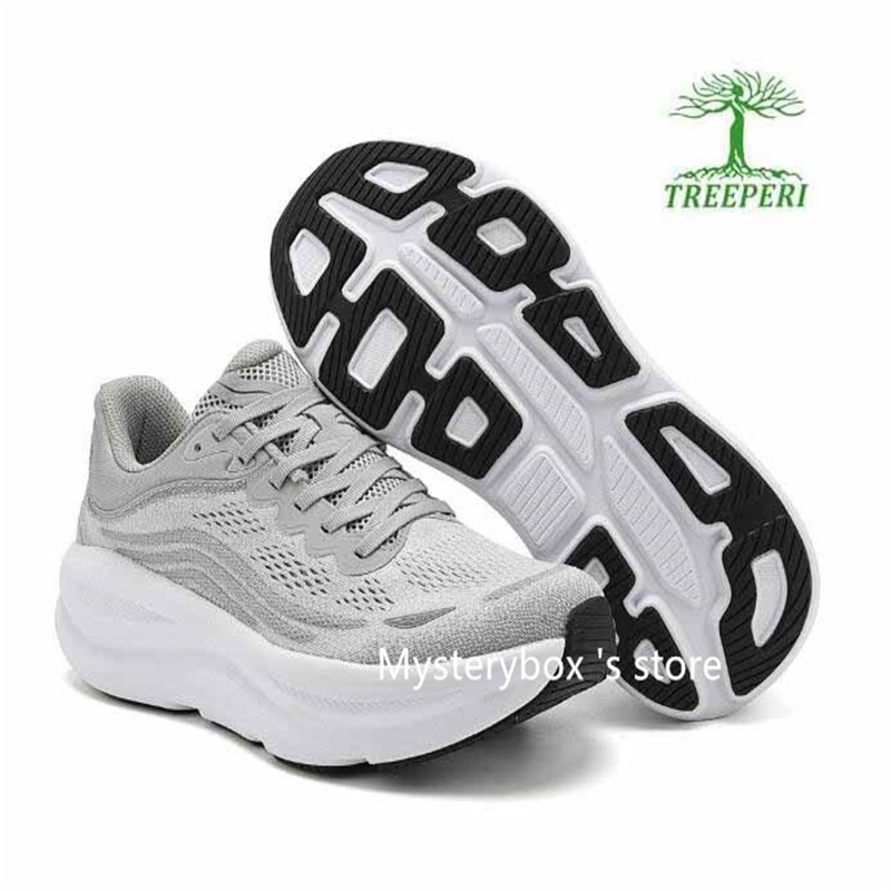 Treeperi Bondi Cushioned Road Running Shoes Top Everyday Running Walking Shoe Trail Sneakers Lighter Flexible Mysterybox Store dhgate T88 best sports