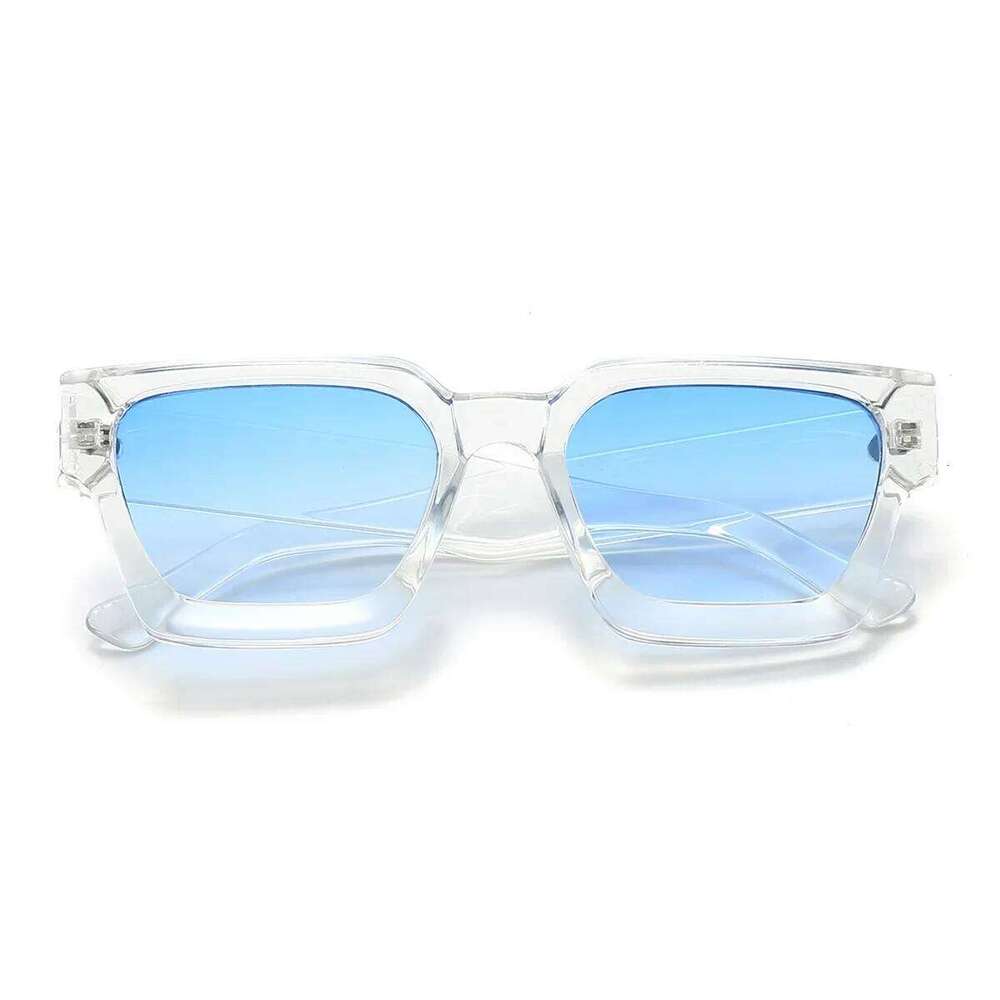JNPCXI Fashion Square Women Luxury Sunglasses Retro Gradient Blue Designer Men Trending Sun Glasses Shades UV400 H260202