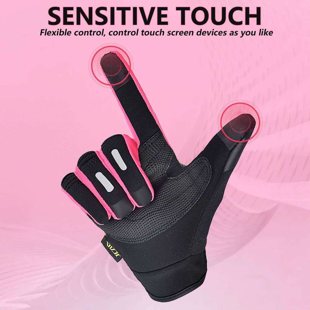 Motorcycle Women Touchscreen Motocross Hard Shell Protective Anti-fall Motorbike Gloves Waterproof for ATV BMX MTB XJ260202