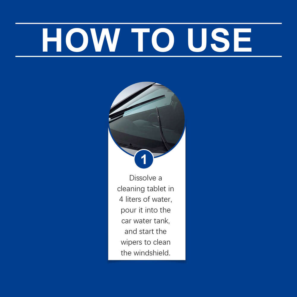 Homonth Concentrated Wiper Cleaning Effervescent Tablets S260202