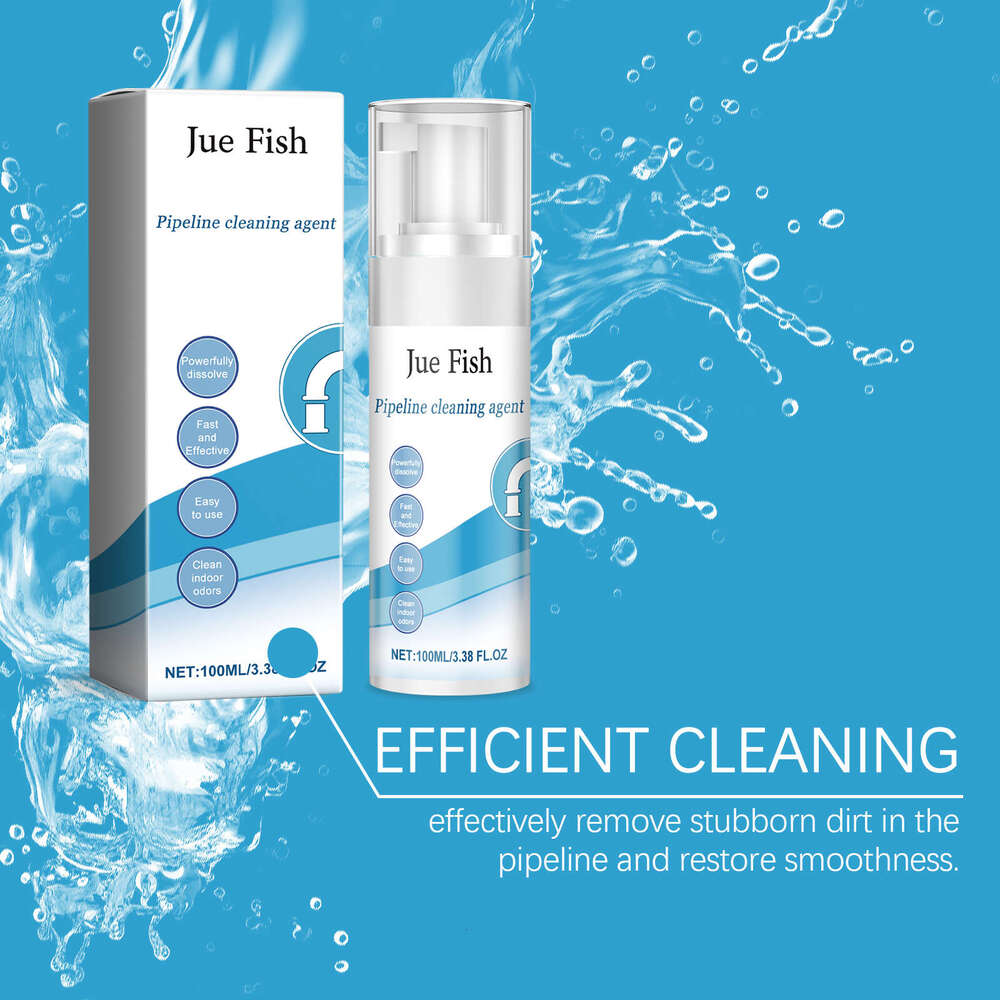 Jue-Fish Foam Spray Household Kitchen Bathroom Powerful Pipe Unclogging Maintenance Cleaning S260202
