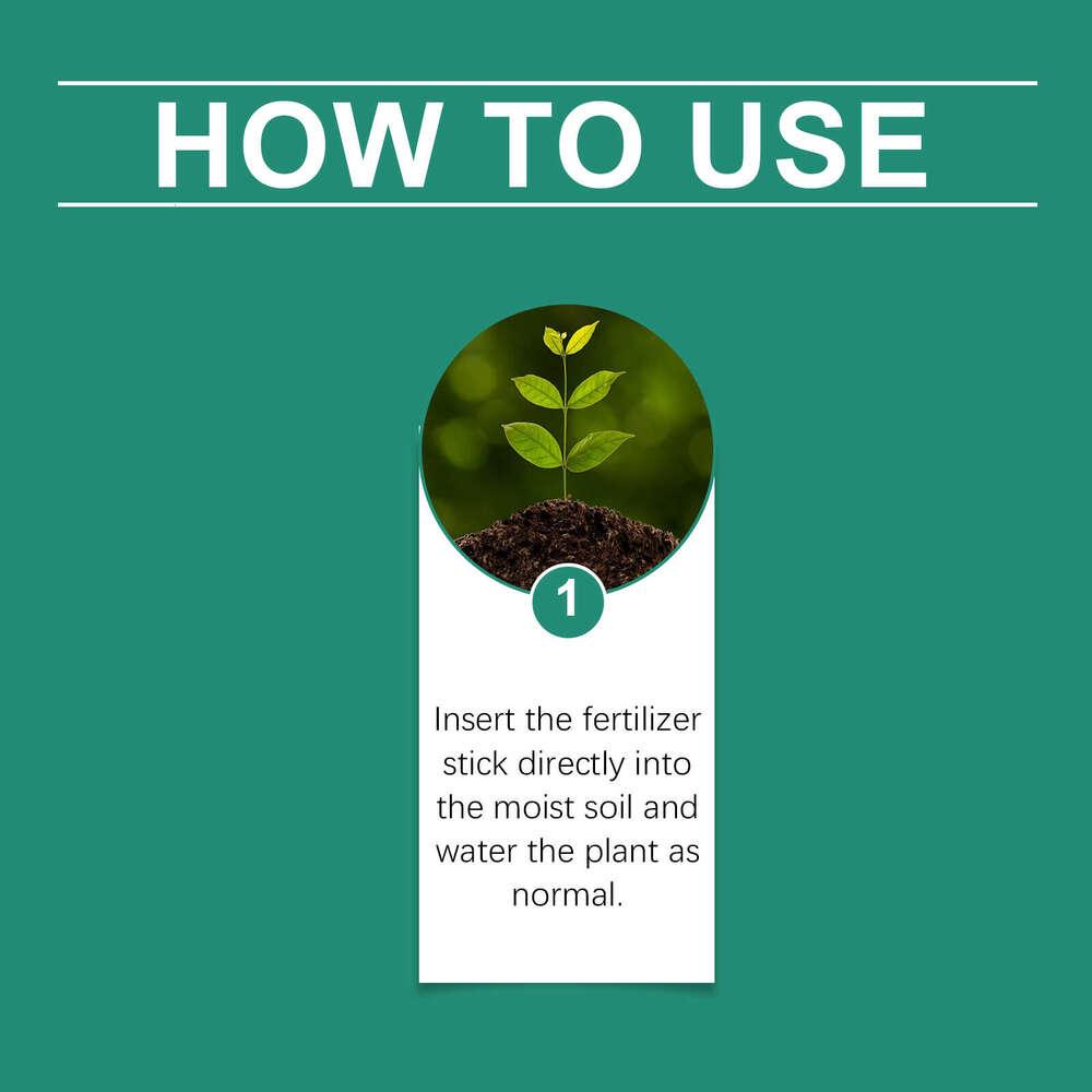 MoonSpry Slow Release Nutrient Seaweed Plant Growth Gardening Fertilizer Stick S260202