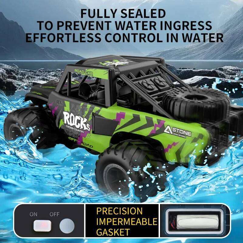 Remote Control CarQ191 Amphibious Waterproof Multi Terrain RC Off-road Climbing Vehicle Boy Toys For Kids Boys Christmas Gift Y260131