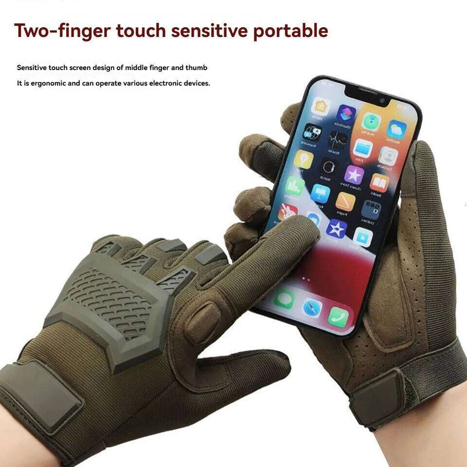 GTUBIKE Men's Full Finger Hunting Sports Hiking Camping Cycling Durable Breathable Gloves for All-Weather Activities XJ260202