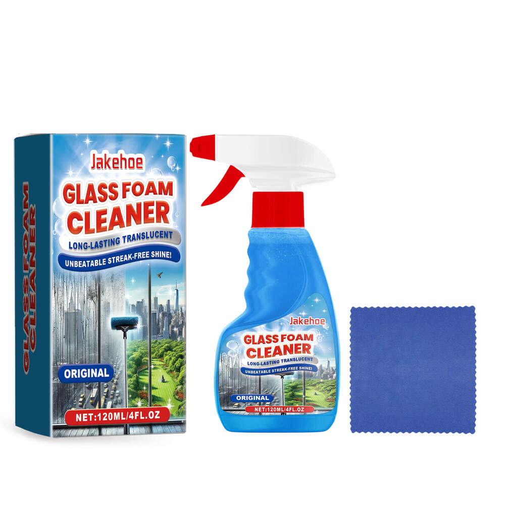 Foam Cleaner Household Stain Remover for Windows, Mirrors, Glass Doors, Grease, and Fingerprints S260202