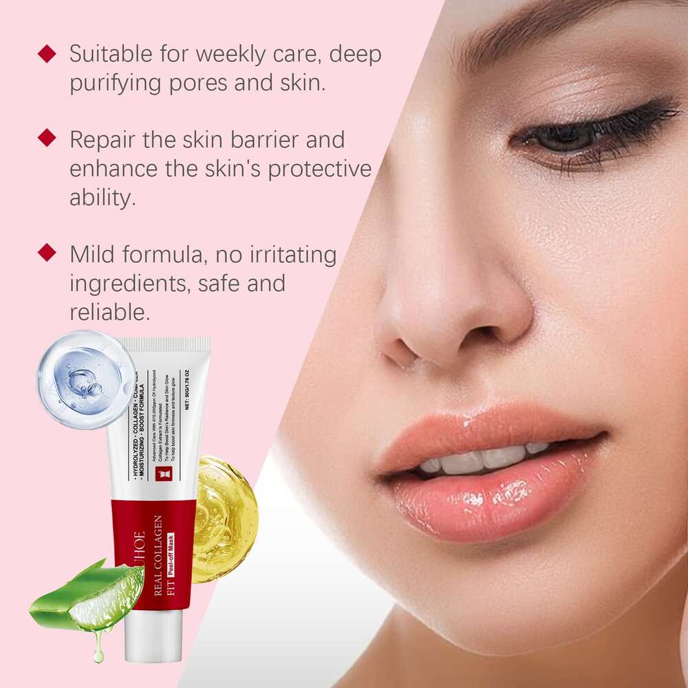 OUHOE Peel-off Nourishing Moisturizing Hydrating Firming Mask Collagen Softens Skin S260131