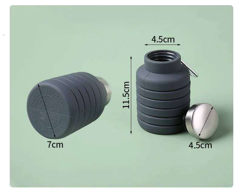 New folding silicone bottle, suitable for students, travel, fitness, portable , extendable children's water bottle Z260202