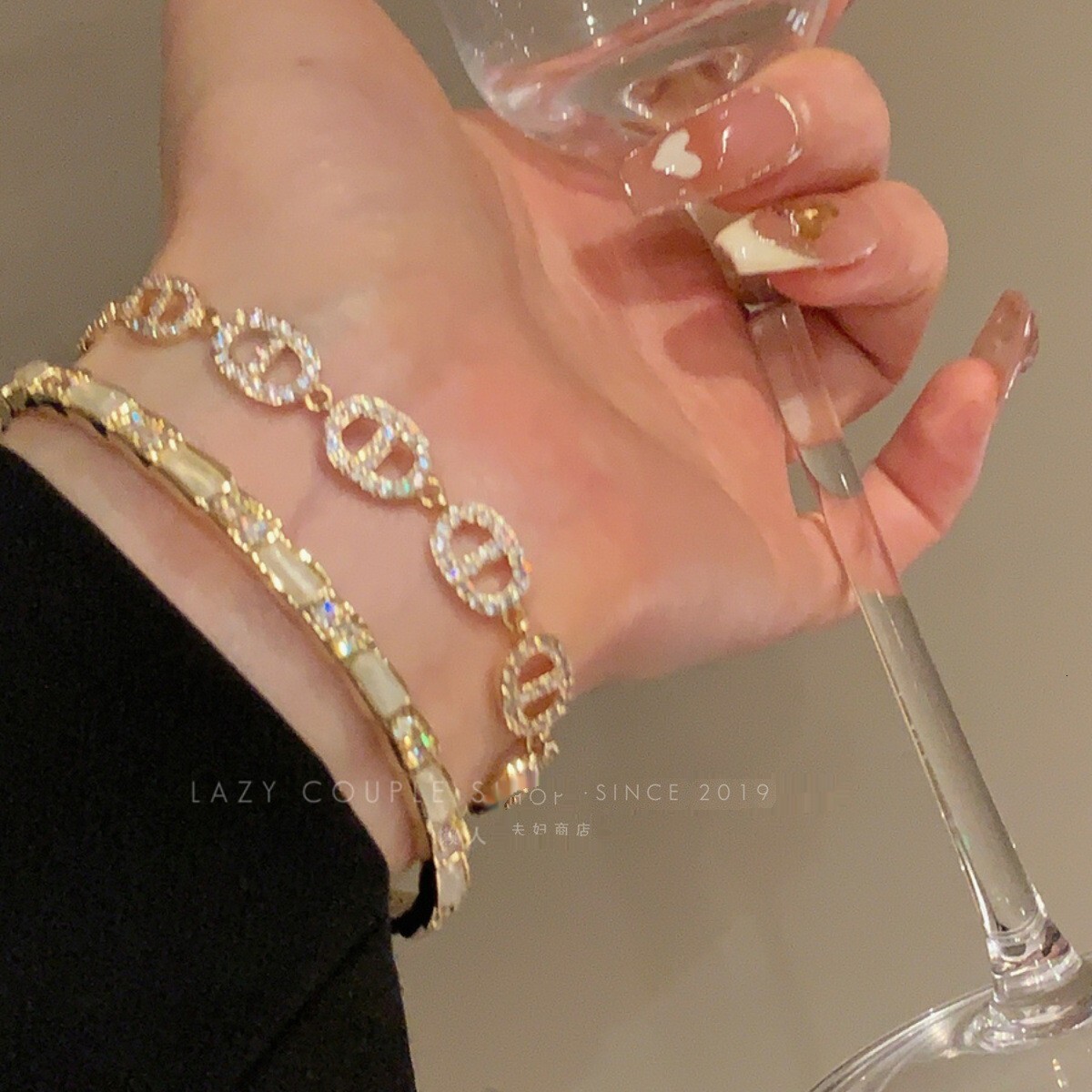 Luxury Bracelet Zircon Trapezoidal Open Bracelet Luxury And Elegant Designer Bracelet Exquisite Fashion Style Jewelry Wholesale