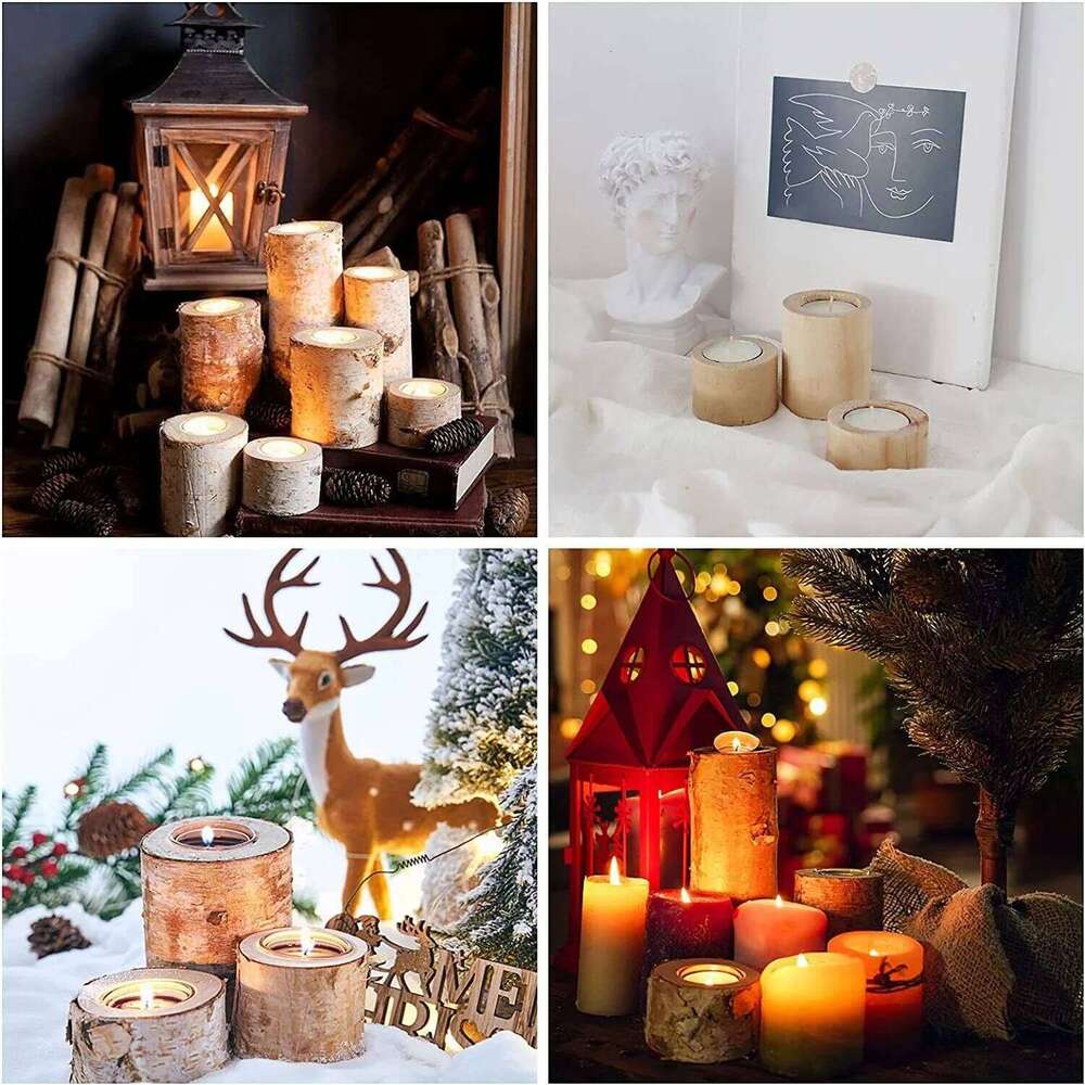 3 small candlesticks, candlestick decoration gifts, Bohemian-style wedding party table center decorations candles not included Y260131