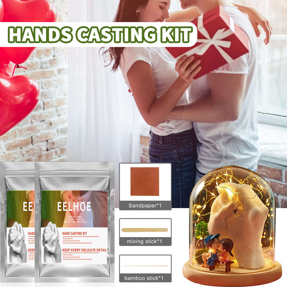 EELHOE Couple Mold Clone Powder Infant 3D Hand and Foot Model Making Materials Valentine's Day Gift S260202