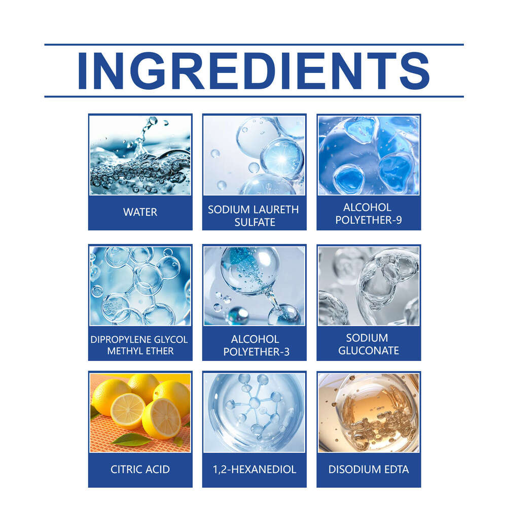 Jakehoe Detergent Household Dishwasher Cleaner Stain Oil Remover Dish Plates Kitchenware Clean and Shiny S260202