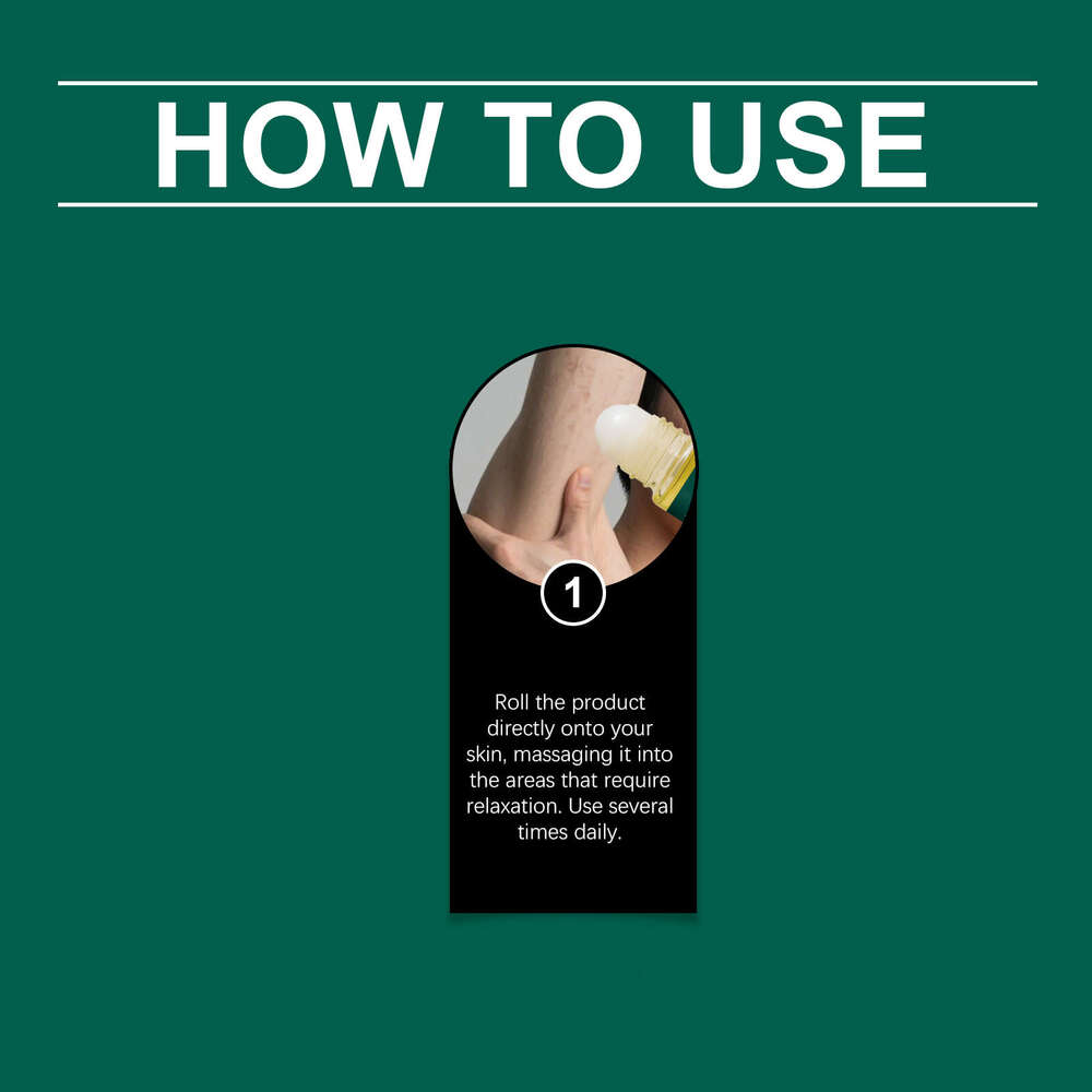 South Moon Body Care Herbal Essence Cooling and Comfortable Apply After Training Massage Roller Ball Essential Oil S260131