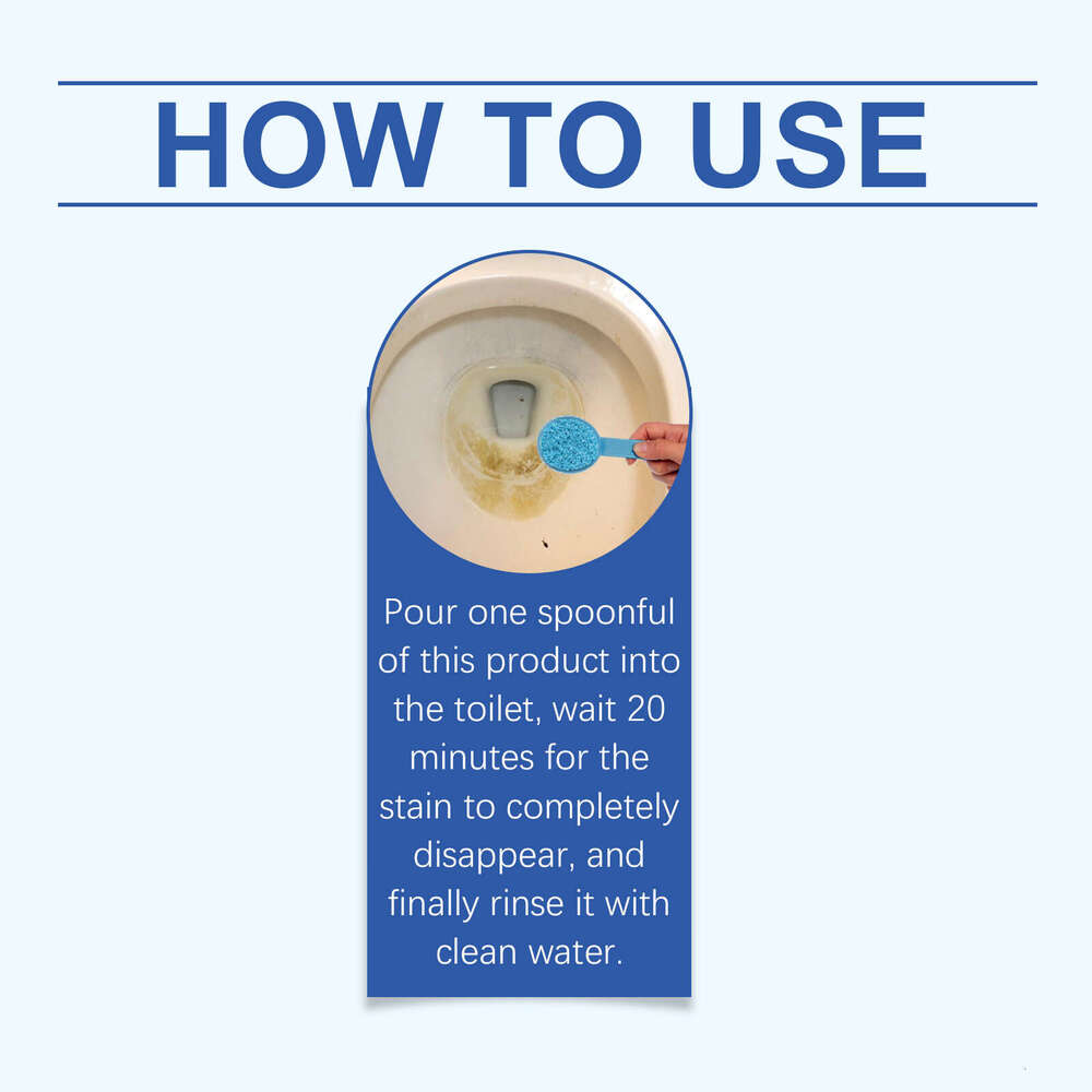 JAKEHOE Toilet Bowl Stain Cleaner Deodorizer Freshener Bathroom Cleaning Agent S260202