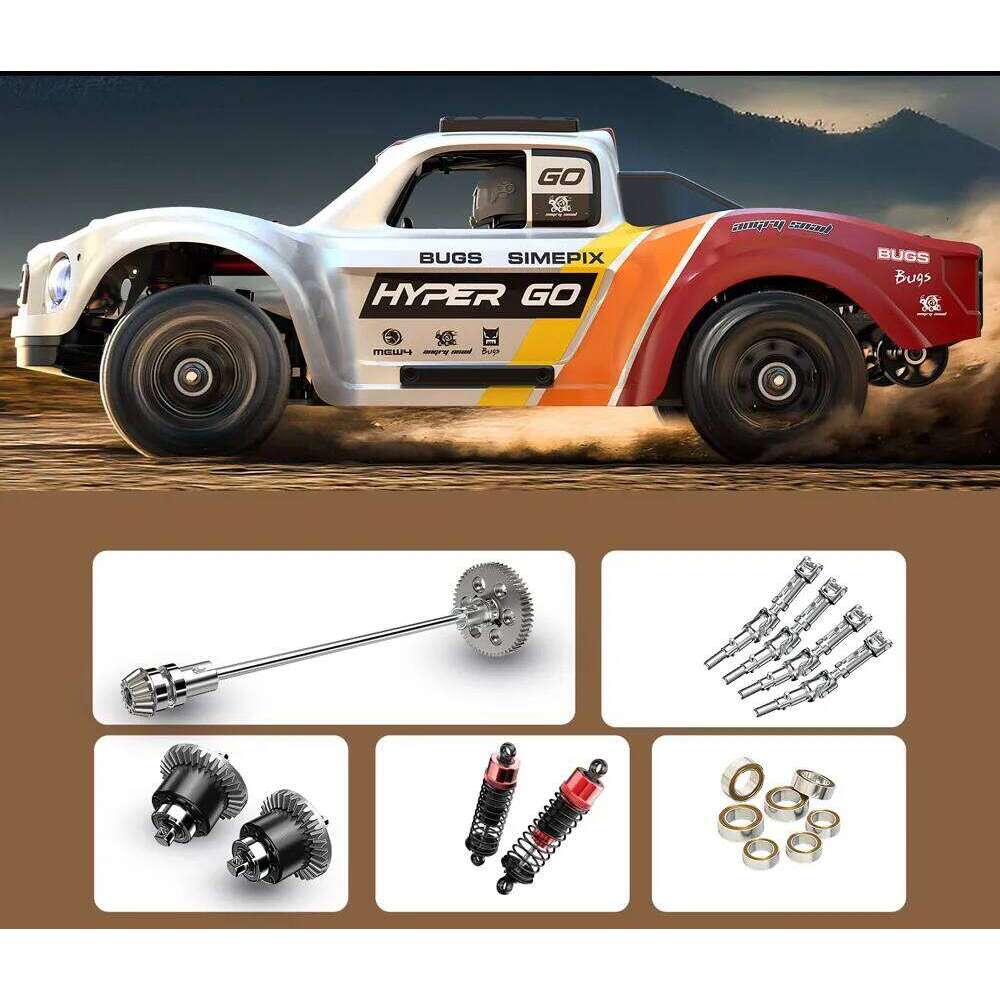 HYPER GO MJX14211 1/14 4WD High-Speed Brushless Remote Control Car With Gyroscope Off-road Racing RC Truck Toys Y260131