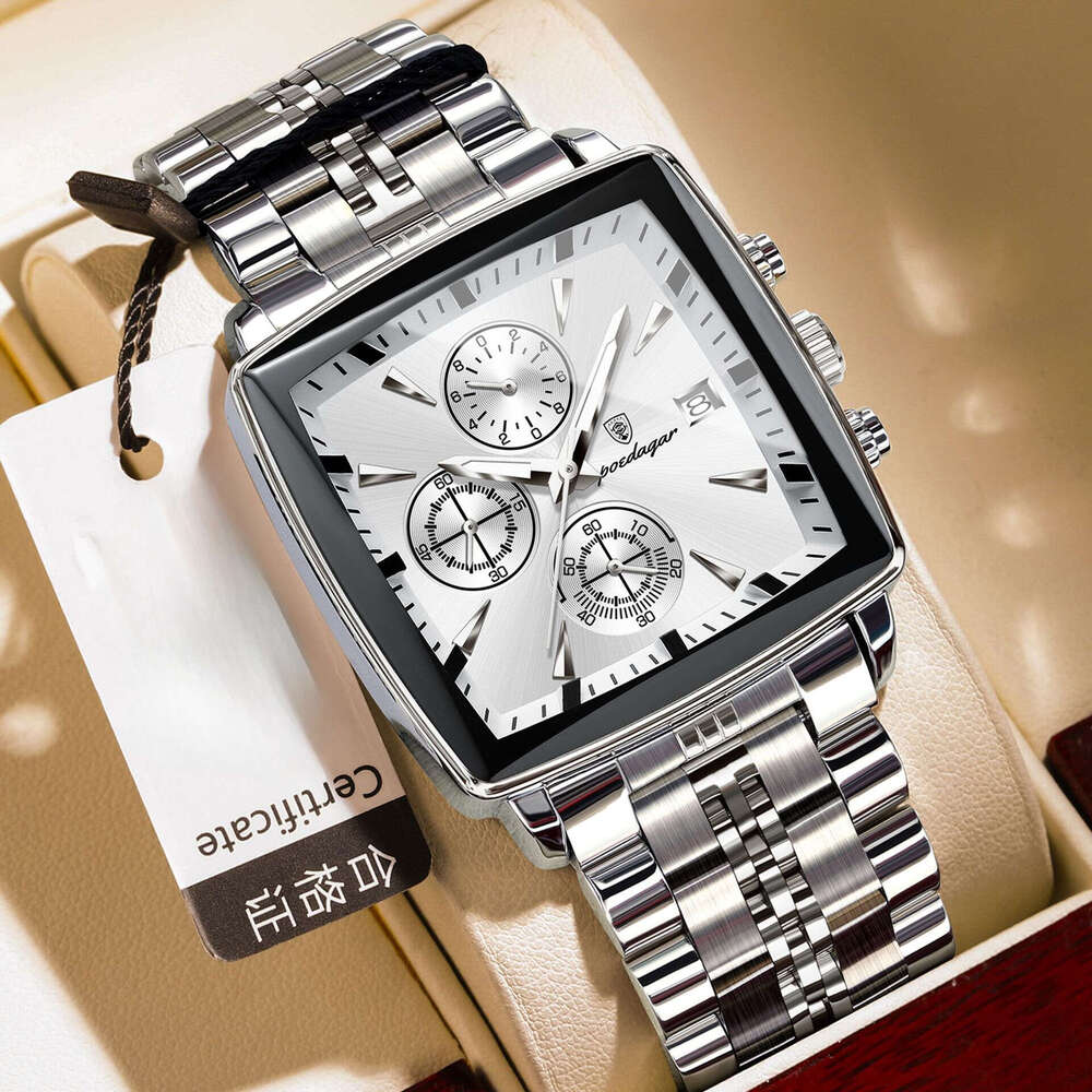 Trendy multifunctional new men's watch timing waterproof quartz watch explosive watch - view 8