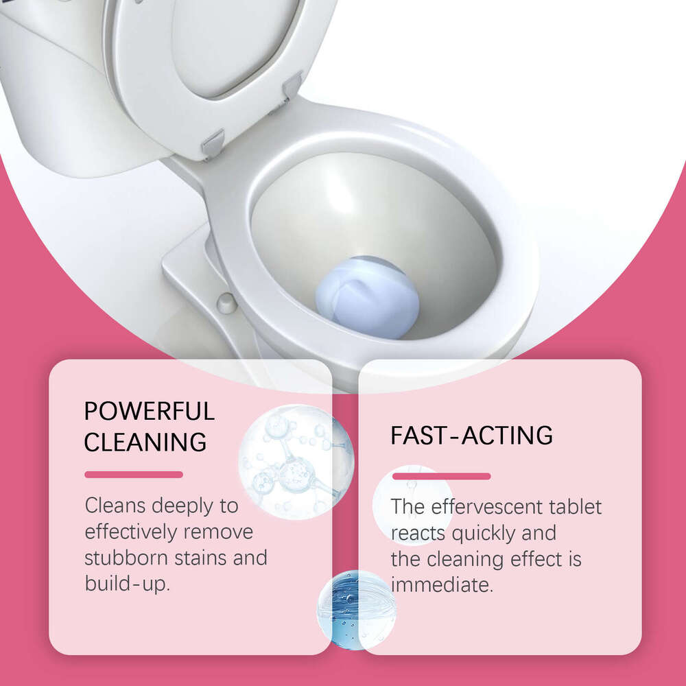 Jue-Fish Cleaning Effervescent Tablets Household Bathroom Deodorizing Descaling Stain Removal Toilet Cleaner S260202