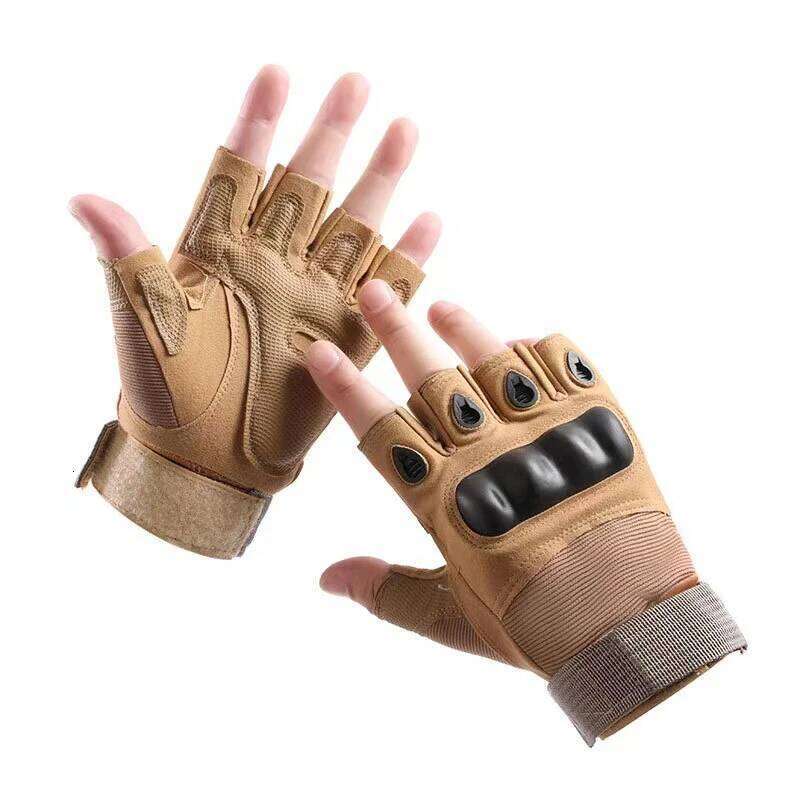Half-Finger Outdoor Hunting Tactical Gloves Training Fitness Anti-Skid Cycling Sports Breathable Wear Resistance XJ260202