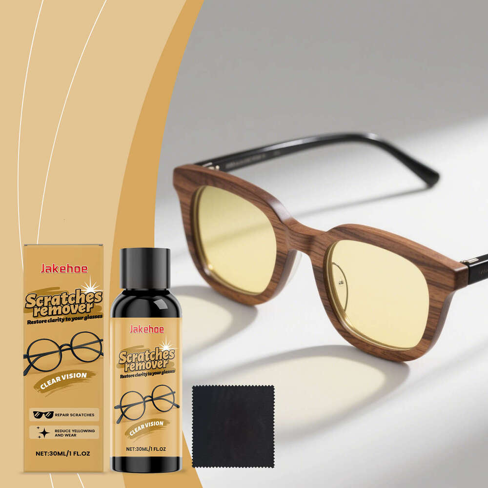 Jakehoe Glasses Scratch Remover Gentle Polishing for Minor Scratches Resin Glass Care Solution S260202