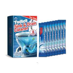 Jue-Fish Unclogging Toilet Bowl Drain Pipe Anti-Clogging Deodorizing Cleaning Powder S260202