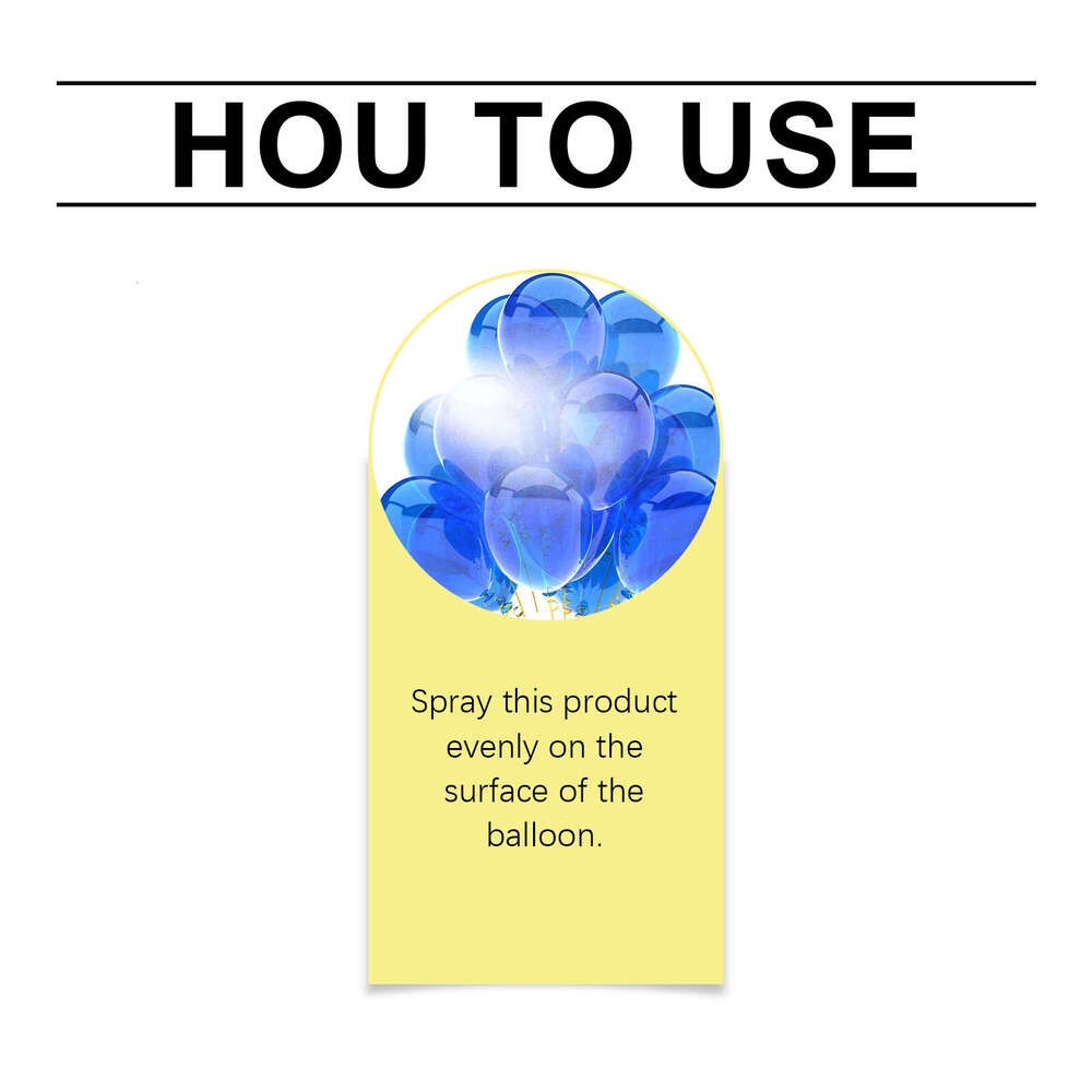 Dowmoo Balloon Gloss Party Festival Decoration Evenly Non-Sticky Shiny Spray S260202