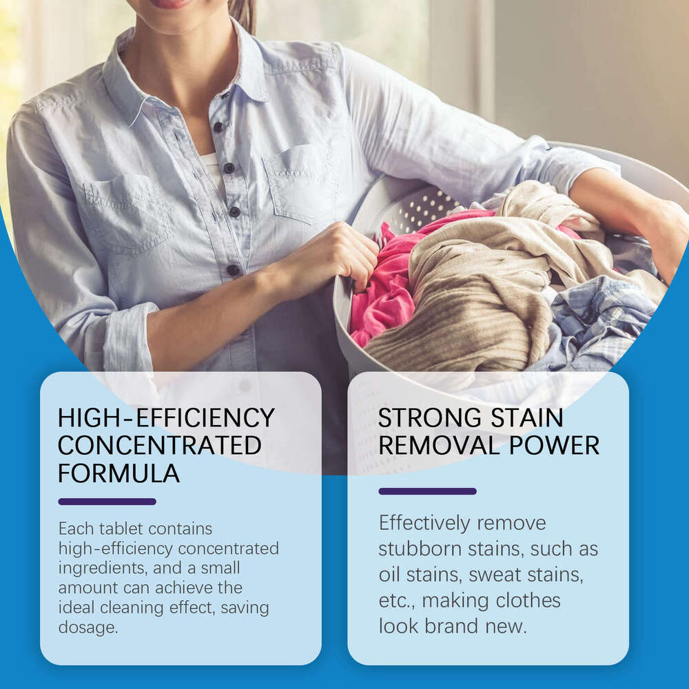 JAKEHOE Clothes Cleaning Stain Removal Convenient Household Fabric Care Long-lasting Fragrance Laundry Sheets S260202