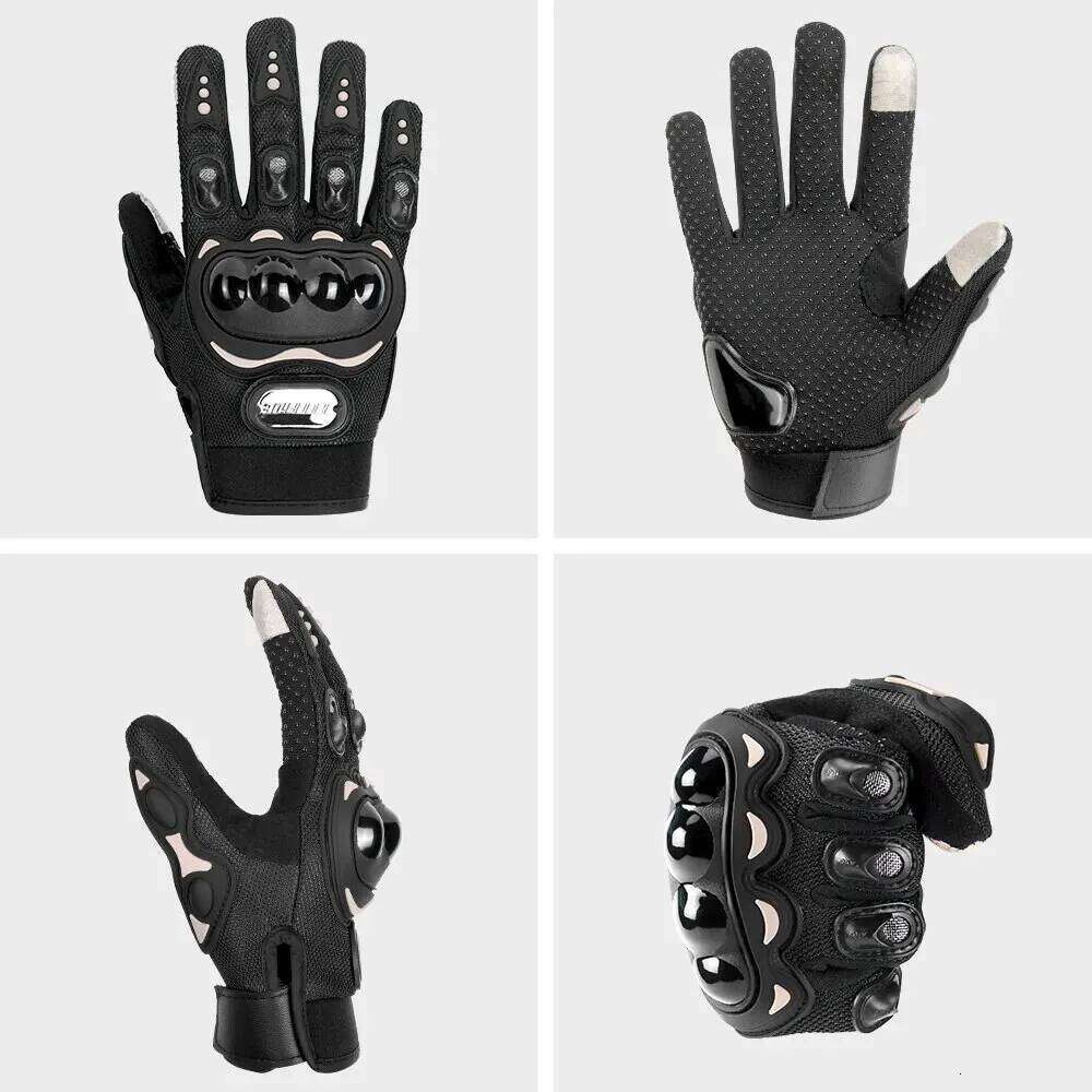 Gloves Men Breathable Motorcycle Full Finger Guantes Motocross Motorbike Breath Mesh Touch Screen Racing Glove XJ260202