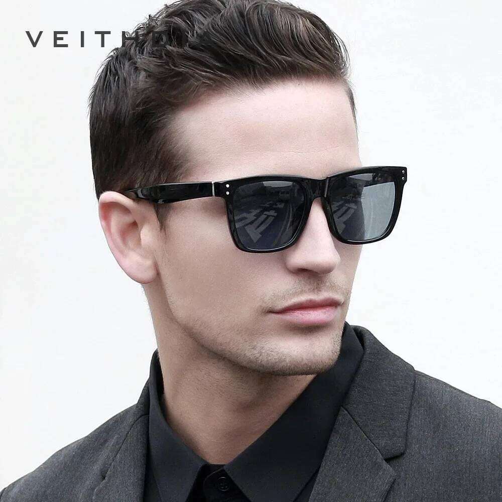 VEITHDIA Sunglasses Unisex Retro TR90 Square Photochromic Mirror Polarized UV400 Vintage Eyewear Sun Glasses For Men/Women V7018 H260202