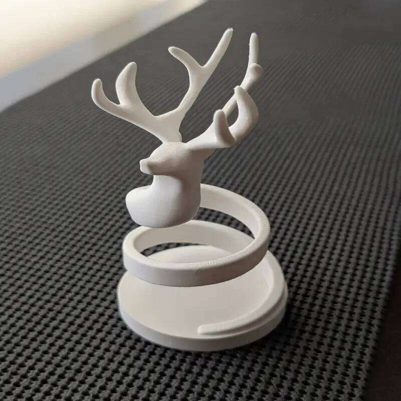 Charming Spiral Elegant Reindeer Decoration - Can Be Used as a Small Candlestick & Jewelry Organizer Y260131