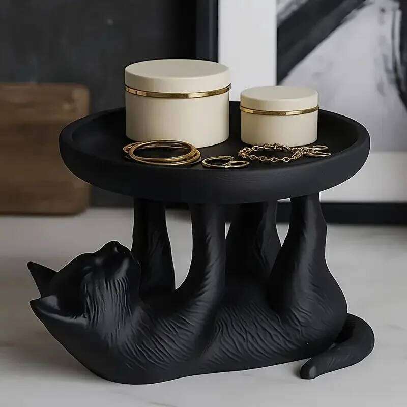 3D Printed Fun Jewelry Tray, Playful and Cute Cat Design, Novel Style, Ideal for Desktop Organization Y260202