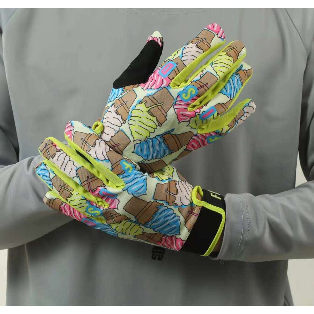 FISD NEW 2025 Ice cream Touch Screen Motorcycle Downhill DH MX MTB Riding Gear Protective Gloves Sports Cycling Glove XJ260202