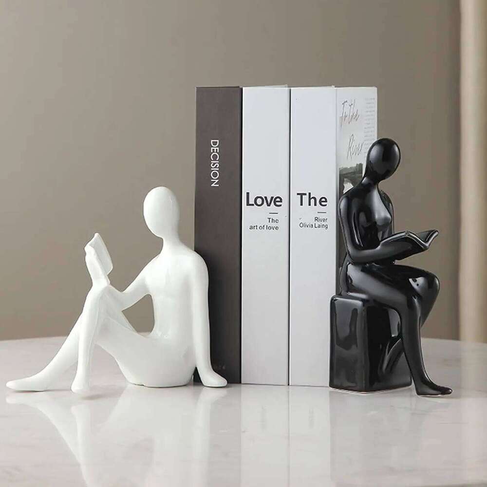 Light Luxury High-end Modern Bookends Character Ornaments Home Furnishings Offices Study Decorations Y260202