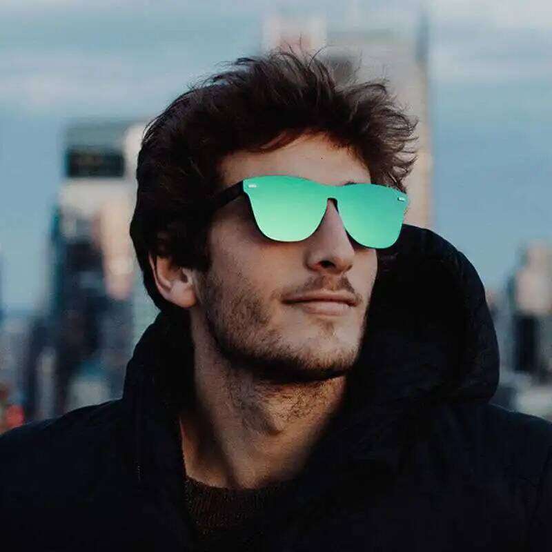 Over Size Luxury Anti-Reflective Mirror Sunglasses Square Plastic Eyeglasses Classic Women Men Sun Glasses Uv400 H260202