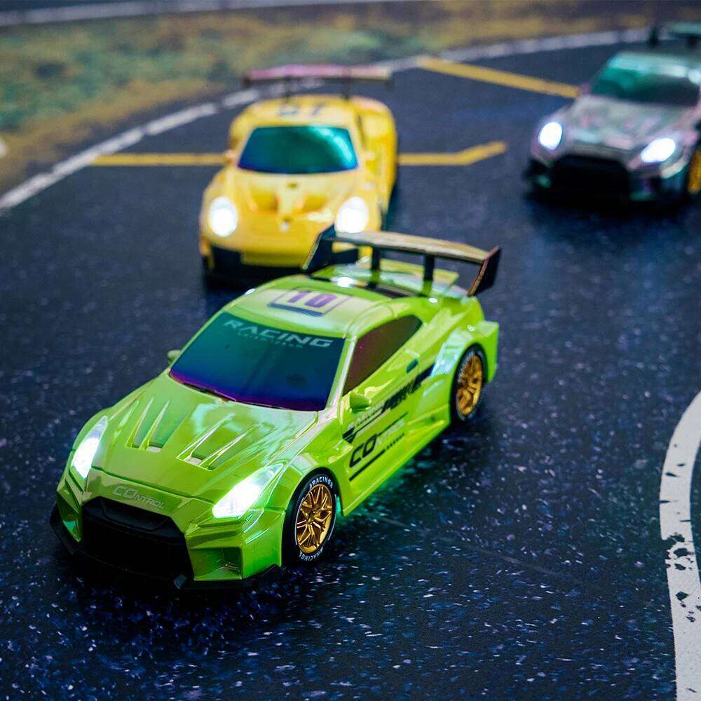 1:24 2.4G 4WD RC Drift with LED Light Remote Control Racing Vehicle Replaceable Tire Competition Race Car Toy Gift Q228 Y260131