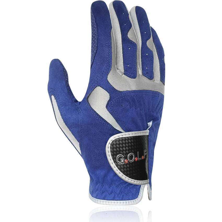 1pc golf for men women left right hand GvOvLvF Brand new Fabric lycra sports gloves pair golfer gift blue white XJ260202