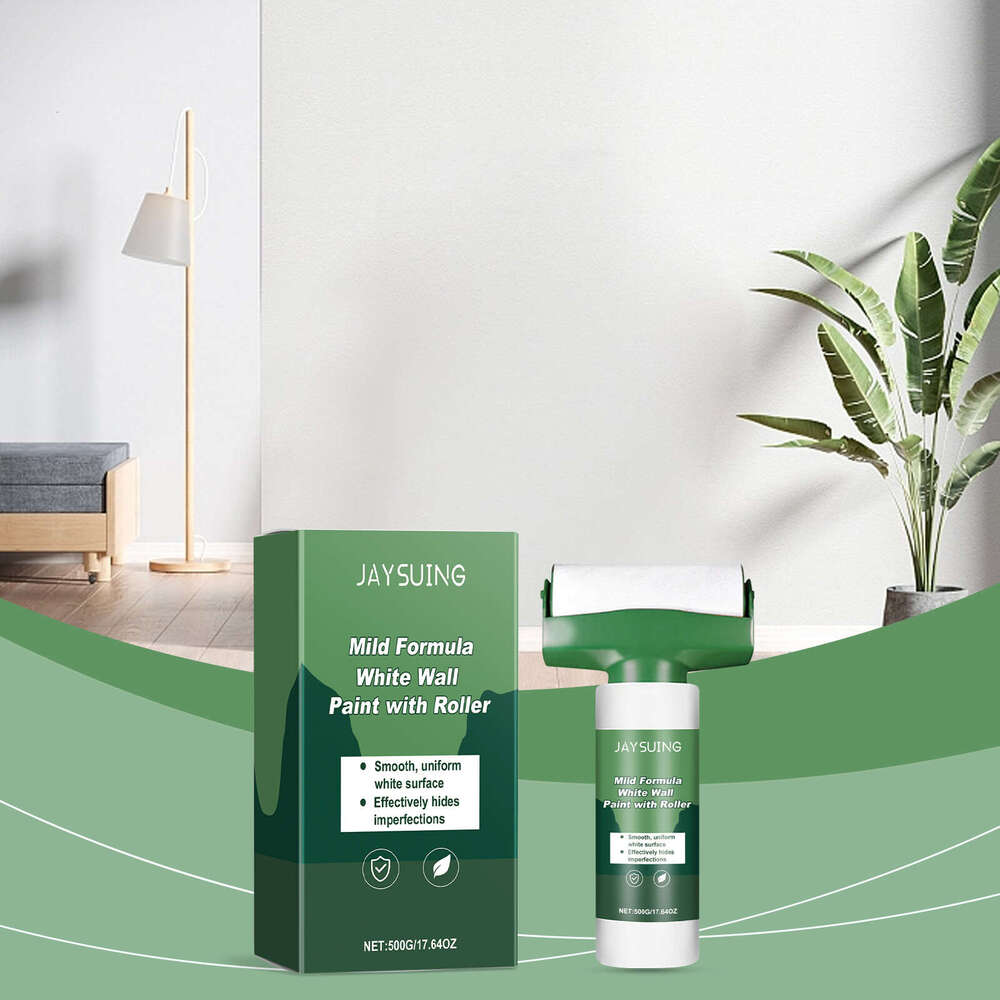 Jaysuing Cover Wall Stains Quick-Drying Renovation Convenient Roller Latex Paint S260202