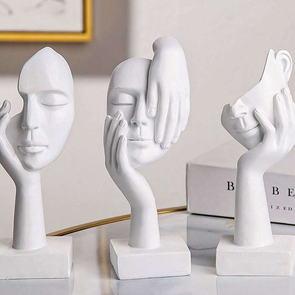 1PC, creative abstract action decorative ornaments, Thinker figure sculptures, home soft furnishings Y260202