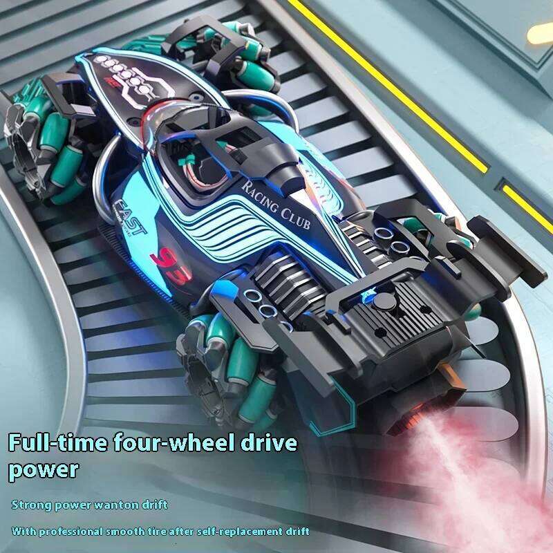 Formula 1 remote control racing spray children's super large light drift car gesture induction boy toy Y260131