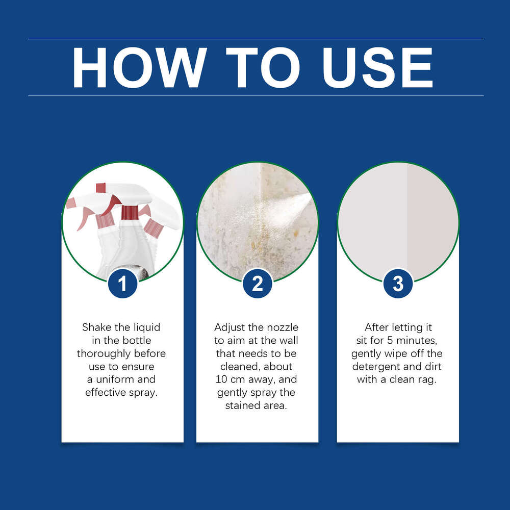 JAYSUING Wall Stain Renovation Household Bathroom Mildew Removal Cleaning Spray S260202