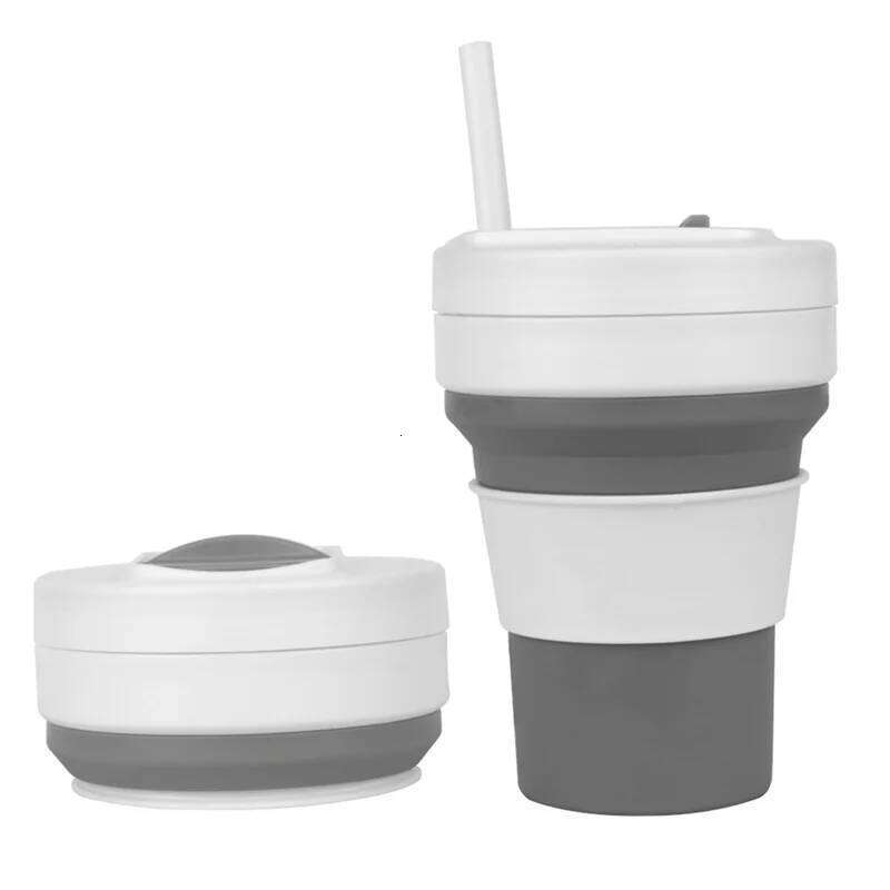 Silicone Coffee Cup,Portable & Reusable For Outdoor, Hiking, Daily Home Use, Eco-Friendly Folding Water Cup Z260202