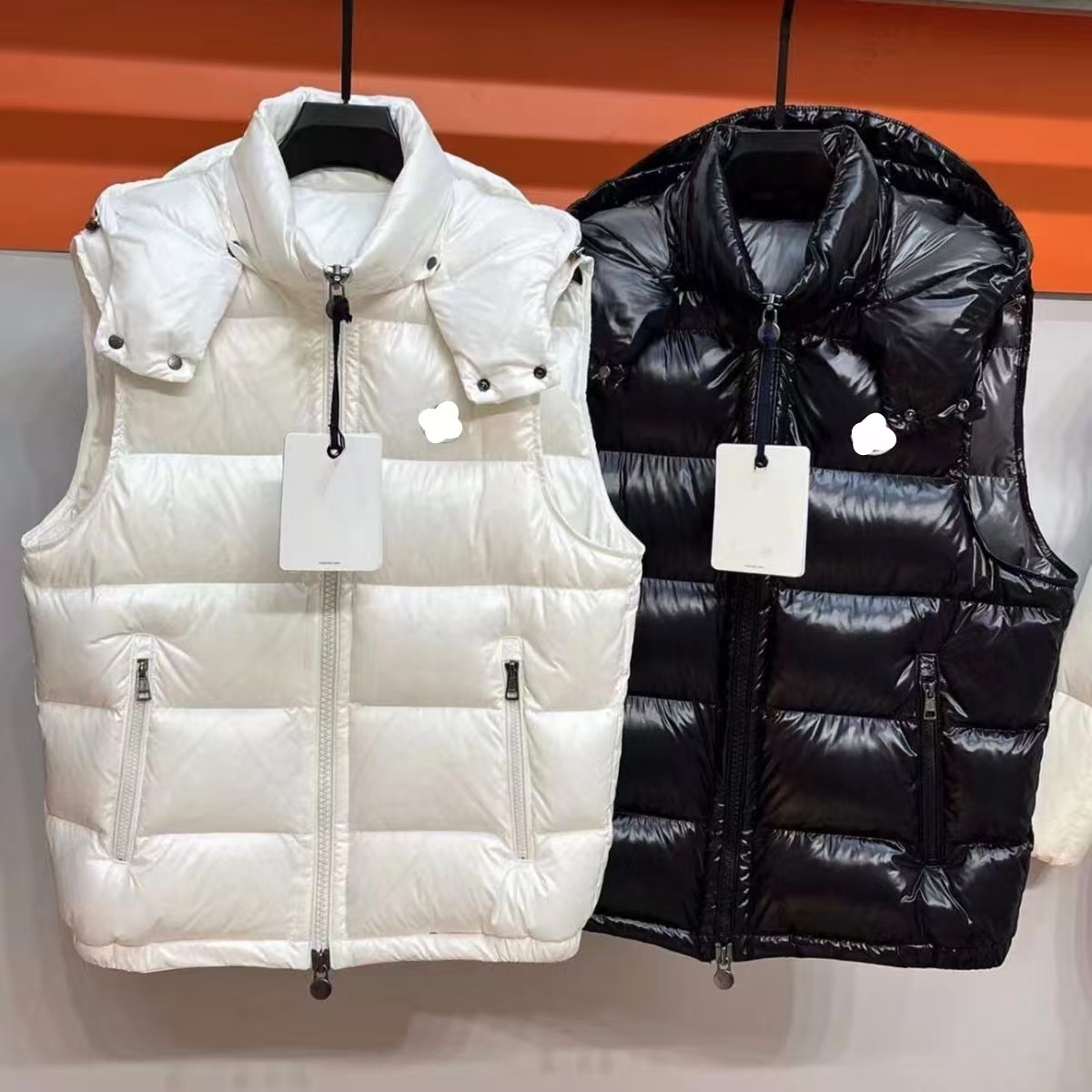 Winter thick men vests casual bread jacket for men and women, fashionable and versatile couple warm jacket