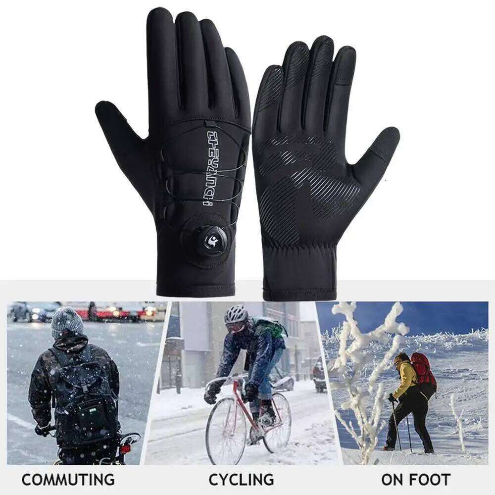 Winter Warm for Men Women Extended Thickened Windproof and Waterproof Sports Touchscreen Skiing Cycling Gloves XJ260202
