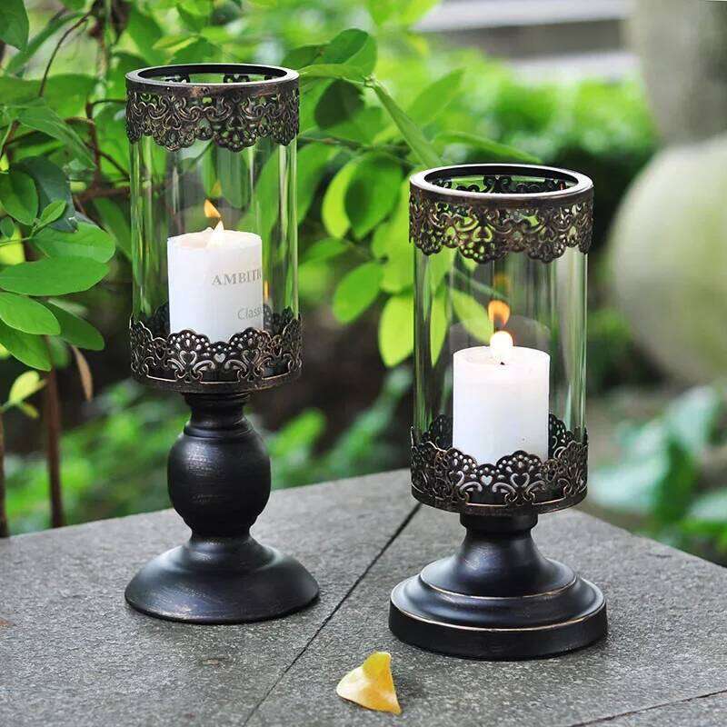 1pc Metal Holders Pillar Candle Centerpieces Table Mantel Fireplace Candlestick Nordic Home Decor Y260131