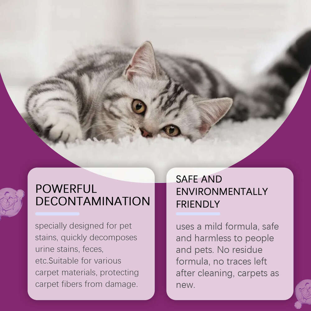 Yegbong Cat Dog Removal Deodorization Pet Stubborn Stain Carpet Cleaner S260202