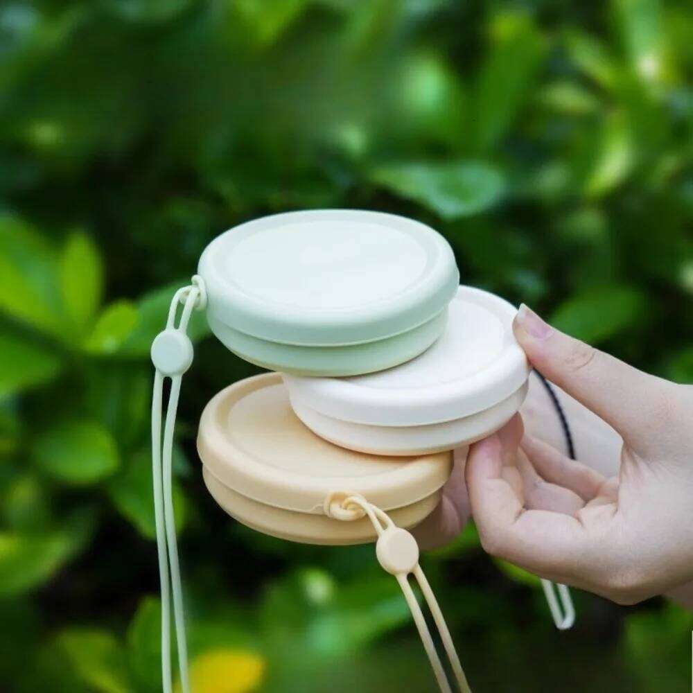 Collapsible Travel Cup Portable Folding Water Bottle for Camping, Hiking & Outdoor Activities, Space-Saving Silicone Drinkware Z260202